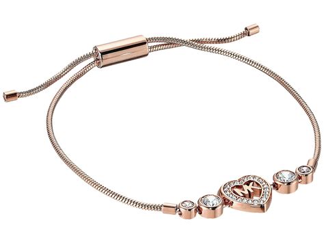 Love is in the air heart and crystal slider bracelet, Michael Kors